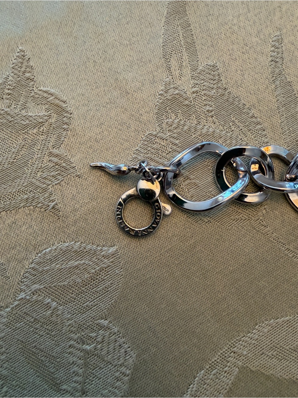 Women’s Silver Link Charm Bracelet - Silver - Picture 3 of 4